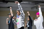 Team MIKEYの稽古の様子。