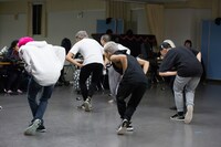 Team MIKEYの稽古の様子。