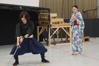 「『剣豪将軍義輝～戦国に輝く清爽の星～』前編」稽古の様子。