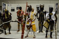 「斬劇『戦国 BASARA』関ヶ原の戦い」展示エリアの様子。