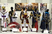 舞台「戦国無双」展示エリアの様子。