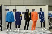 ミュージカル「青春-AOHARU-鉄道」展示エリアの様子。