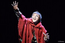 劇団四季 ミュージカル「ノートルダムの鐘」最終通し稽古より、飯田達郎演じるカジモド。