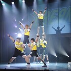 コール&レスポンスで一体に!「チア男子!!」身体能力生かした華麗なアクロも