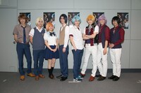 音楽劇「金色のコルダ Blue♪Sky Second Stage」囲み取材の様子。