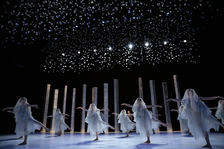 2016年に上演された劇的舞踊「ラ・バヤデールー幻の国」より。（撮影：篠山紀信）