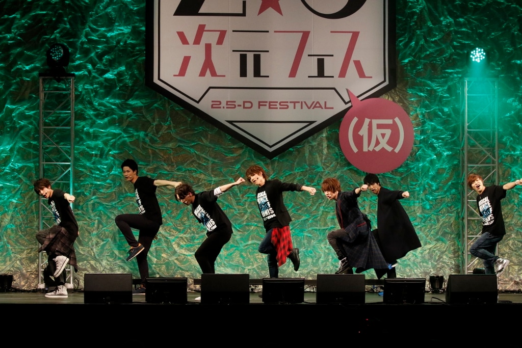 「2.5次元フェス（仮）」より、ミュージカル「テニスの王子様」ステージイベントの様子。