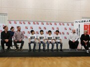 ミュージカル「ビリー・エリオット～リトル・ダンサー～」記者会見より。