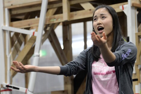 ミュージカル「ロミオ＆ジュリエット」稽古場より、ジュリエット役の木下晴香。