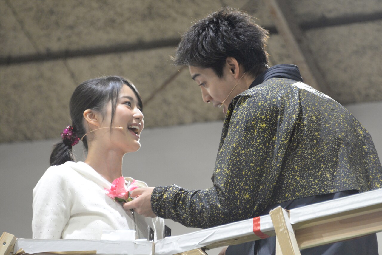 ミュージカル「ロミオ＆ジュリエット」稽古場より、左からジュリエット