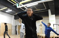 エン*ゲキ#02「スター☆ピープルズ!!」稽古より、井澤勇貴演じるビーム。