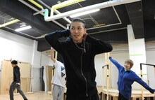 エン*ゲキ#02「スター☆ピープルズ!!」稽古より、井澤勇貴演じるビーム。