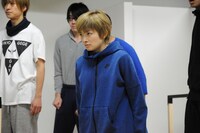 エン*ゲキ#02「スター☆ピープルズ!!」稽古より、吉田仁美演じるフラッシュ。