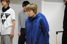 エン*ゲキ#02「スター☆ピープルズ!!」稽古より、吉田仁美演じるフラッシュ。