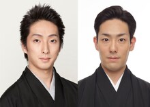 左から中村七之助、中村勘九郎。