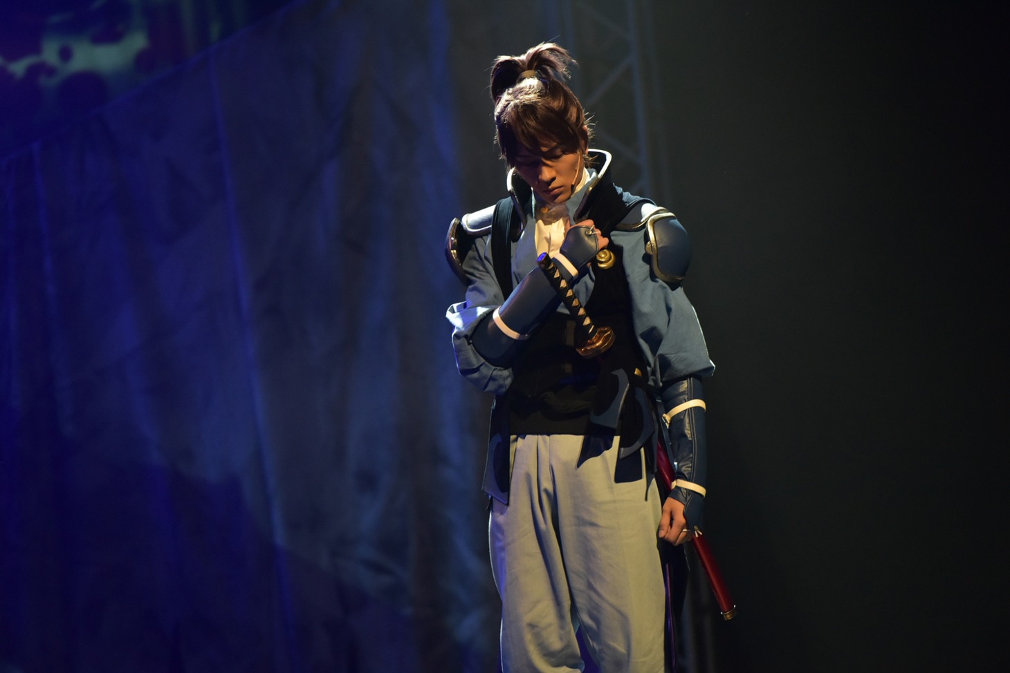 2.5 Escape Stage「甲鉄城のカバネリ」ゲネプロより、財木琢磨演じる来栖。