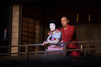 「六本木歌舞伎 第二弾『座頭市』」公開舞台稽古より。