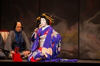 「六本木歌舞伎 第二弾『座頭市』」公開舞台稽古より。