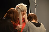 「犬夜叉」ビジュアル撮影の様子。