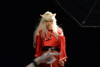 「犬夜叉」ビジュアル撮影の様子。