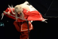 「犬夜叉」ビジュアル撮影の様子。