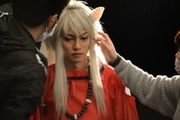 「犬夜叉」ビジュアル撮影の様子。