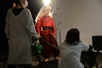 「犬夜叉」ビジュアル撮影の様子。