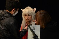 「犬夜叉」ビジュアル撮影の様子。