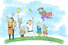 モモンガ・コンプレックス「遠くから見ていたのに見えない。」イラスト