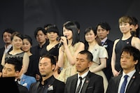 ミュージカル「レ・ミゼラブル」の製作発表記者会見より。