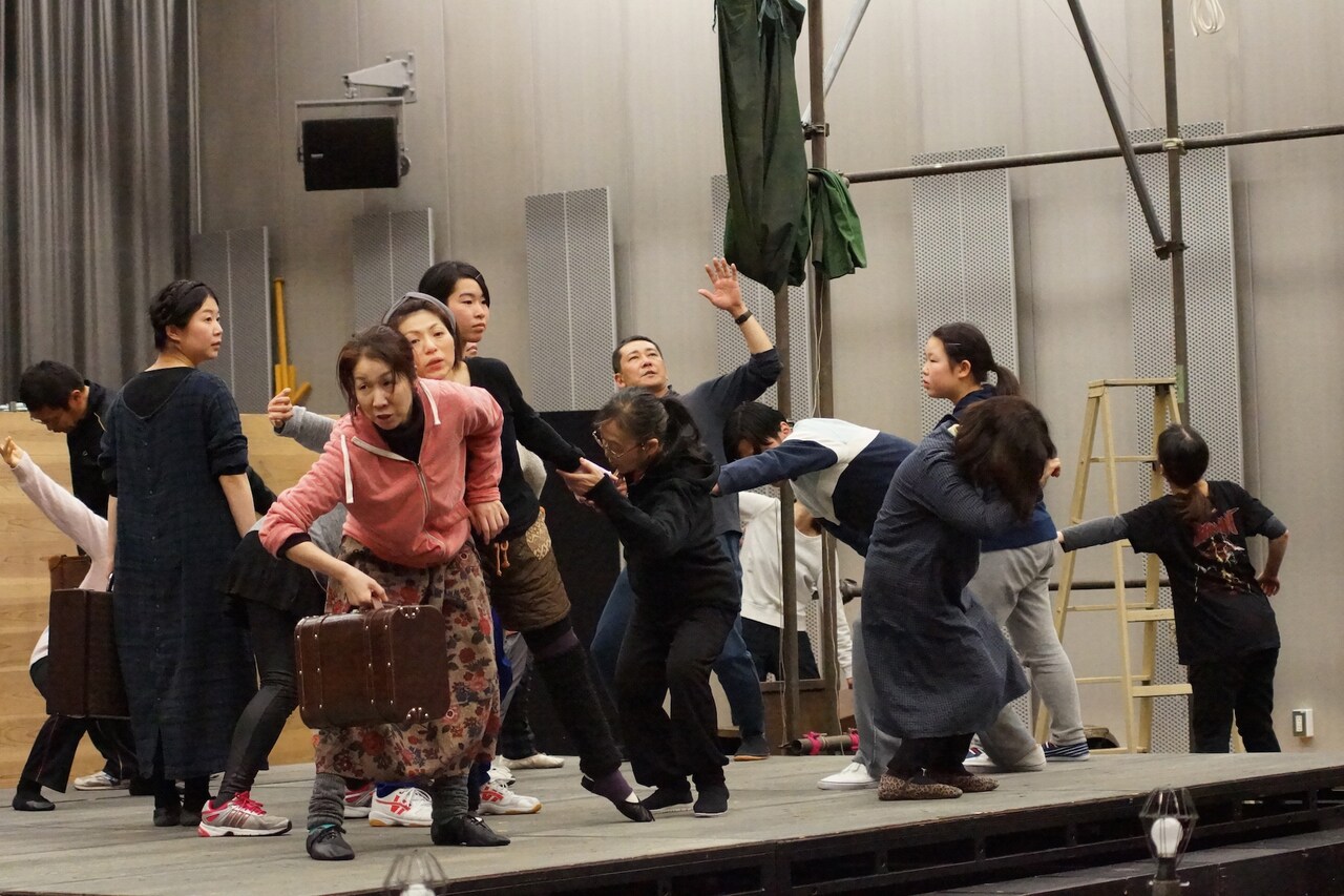 「ケンジ旅行記ー道々の劇場ー」稽古の様子。