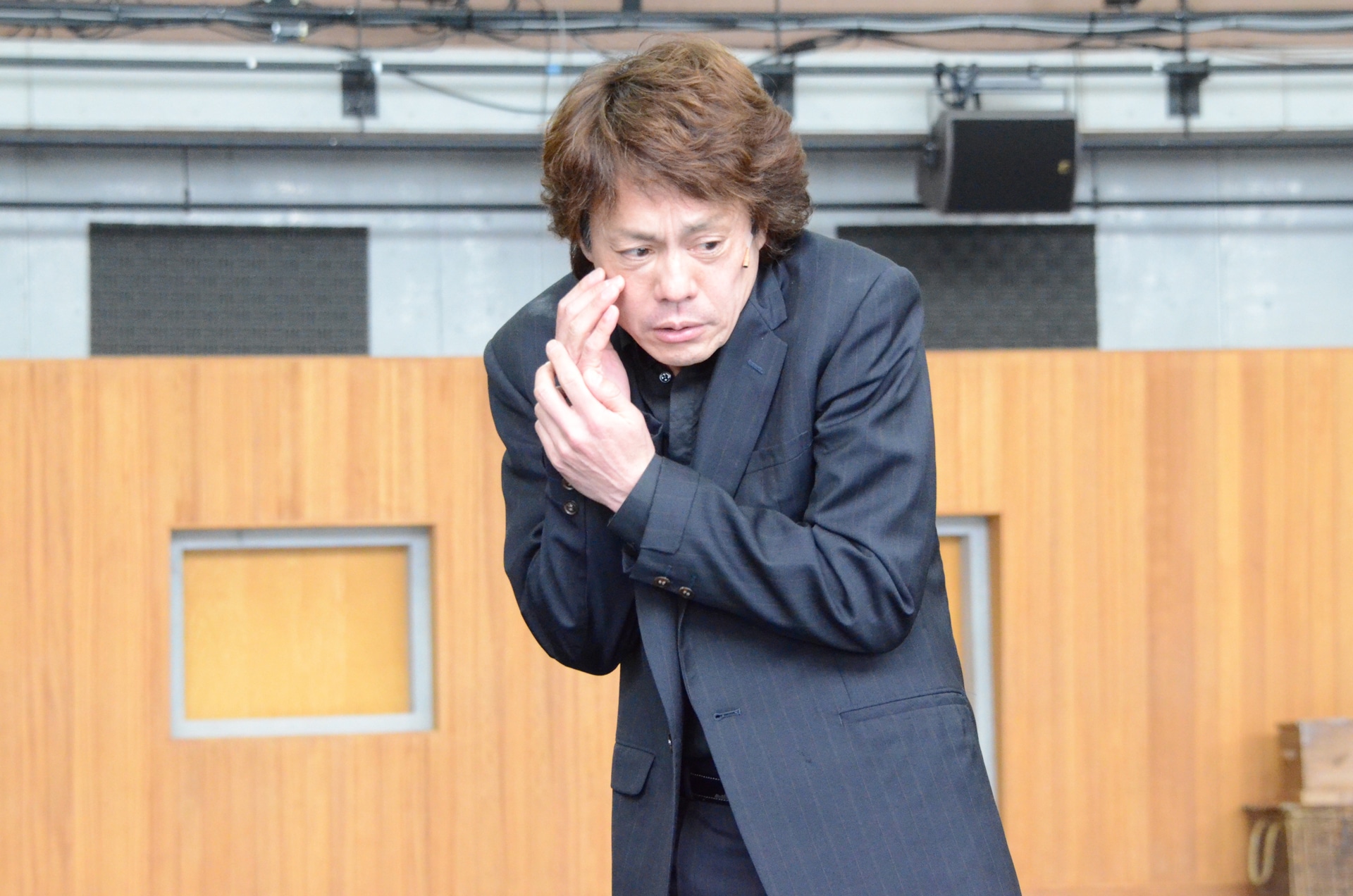 劇団四季 ミュージカル「オペラ座の怪人」稽古より、佐野正幸演じる