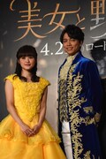 「美女と野獣」日本版デュエットソングお披露目イベントの様子。