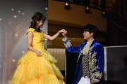 「美女と野獣」日本版デュエットソングお披露目イベントの様子。