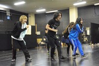 ブロードウェイミュージカル「きみはいい人、チャーリー・ブラウン」公開稽古より。