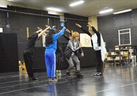 ブロードウェイミュージカル「きみはいい人、チャーリー・ブラウン」公開稽古より。