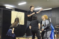 ブロードウェイミュージカル「きみはいい人、チャーリー・ブラウン」公開稽古より。