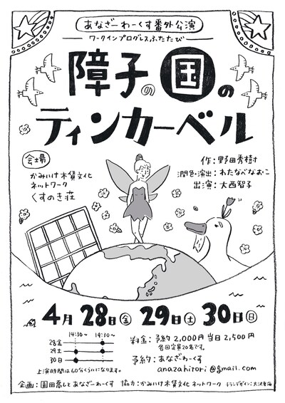 「障子の国のティンカーベル」チラシ表