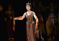 劇団四季 ミュージカル「オペラ座の怪人」横浜公演最終通し舞台稽古より、山本紗衣演じるクリスティーヌ・ダーエ。