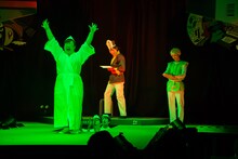 「舞台 増田こうすけ劇場 ギャグマンガ日和 ～奥の細道、地獄のランウェイ編～」ゲネプロより。