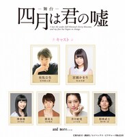 舞台「四月は君の嘘」の出演者。