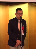 第61回岸田國士戯曲賞授賞式より。上田誠。