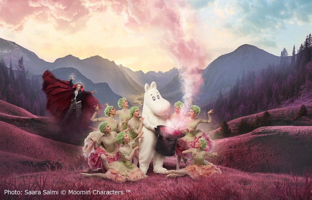バレエ「たのしいムーミン一家」特別企画にコラボグッズや顔出しパネルも