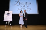 「『ルグリ・ガラ』～運命のバレエダンサー～」マニュエル・ルグリ来日記者発表より。左から浅田舞、マニュエル・ルグリ。