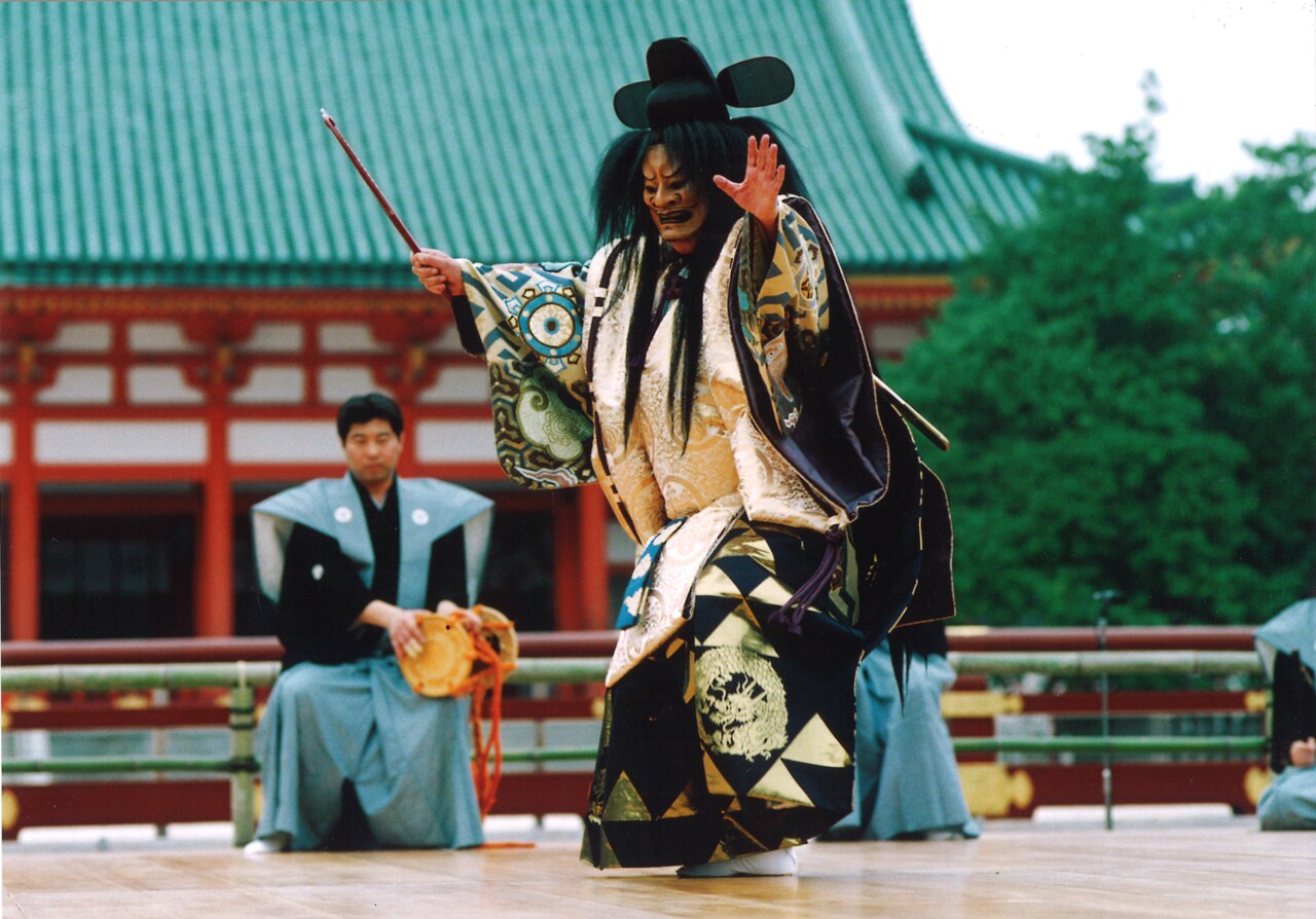 観世流能「田村」より。（撮影：ウシマド写真工房）