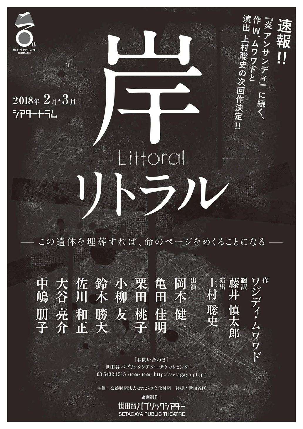 「岸 リトラル」仮チラシ