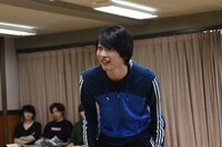 「厨病激発ボーイ」稽古より。九十九零役の野尻大介。