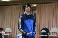 「厨病激発ボーイ」稽古より。九十九零役の野尻大介。
