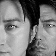 モノクロームの藤原竜也×仲村トオルが鋭い眼差し「プレイヤー」ビジュアル