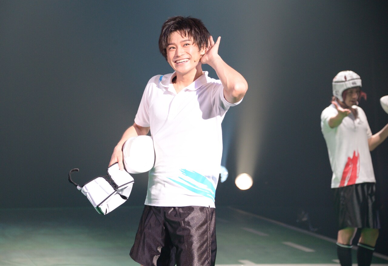 「ALL OUT!! THE STAGE」公開ゲネプロより、原嶋元久演じる祇園健次。